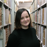 Portraitfoto von Eva I. im Hauptstaatsarchiv Stuttgart