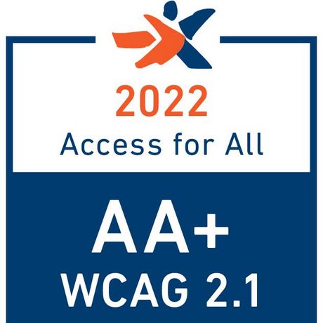 Zertifikatlabel AA+ gemäß WCAG 2.1