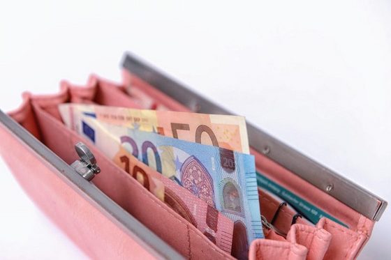 Foto von Geld in einem Portemonnaie (Foto: Julien Fertl)