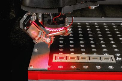 Eine Maschine zur Herstellung von Mikrochips.