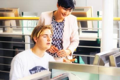 Beratungssituation im BIZ Leipzig